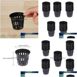 Other Home Storage Organization 50Pcs Planting Bucket Cture Net Cups Plastic Cup Hydroponic Pot Drop Delivery Garden Housekee Dhk8E