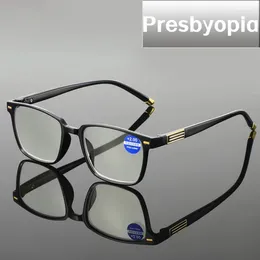 Sunglasses Fashion Men's Reading Glasses Unisex Anti-blue Business Presbyopia Eyeglasses Retro Far Sight Prescription Eyewear 0 To 4.0