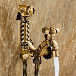 Bathroom Sink Faucets All Copper Washing Machine Faucet Dual Purpose Antifreeze Mop Pool Spray Gun Slow Opening Type
