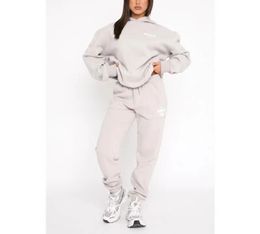 Designer Sportswear White Fox Hoodie Set 2 Piece Set Womens Mens Suit Sporty Long Sleeve Pullover Hooded Solid Colour Tracksuit Multi-Color Sweatshirt HY