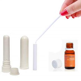 1200sets/lot Refillable Blank Nose Nasal Inhaler Sticks for Essential Oil, Nasal Inhaler Ecbxs