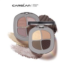 CARSLAN Smart Big Eyes 4 Colour Eyeshadow Palette Blue Green Brown Nude Matte Shimmer Glitter Smoky Eye Shadow Makeup Longlasting 240127