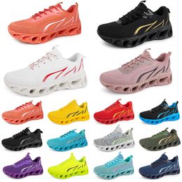 GAI Men Women Running Shoes Fashion Trainer Triple Black White Red Yellow Green Blue Peach Teal Purple Orange Light Pink Breathable Sports Sneakers Fifteen