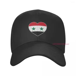 Ball Caps More Colour Syria Flag Heart Unisex Adjustable Snapback Baseball Cap Men Women Outdoor Hip Hop For Summer Gift
