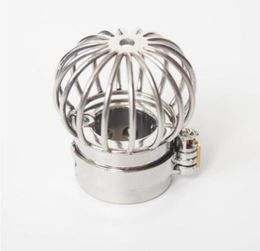 Scrotum separation fixture Stainless Steel Chastity Device Scrotum Restraint 495g Weights Device Spike Ball Stretcher Locking Cock4884014