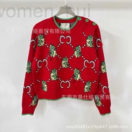 Women's Knits & Tees designer 2023G Home Autumn/Winter Sweater New Dragon Year Exclusive Jacquard Knitted Pullover Round Neck Fashion Wear D214