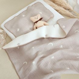 Blankets Swaddling Family Garten Cotton Sheets Childrens Bedding Autumnwinter Mtifunctional Blanket Soft And Skin Friendly 240127 Drop Otegr