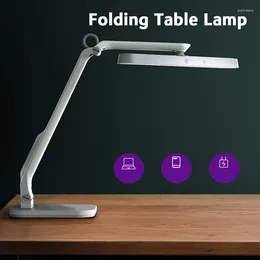 Table Lamps USB LED Desk Lamp Dimmable Foldable Eye-Caring Office Light Rechargeable Touch Control Stepless Dimming Reading Lights