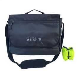 Bicycle Bags Panniers Use For Brompton Birdy BYA412 Folding Bike Front Storage Bag handbag With Bags Mount Rainproof Cover 240119