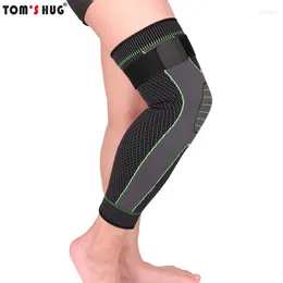 Knee Pads 1 Compression Pad Striped Football Long Arm Arthritis Pain Elastic