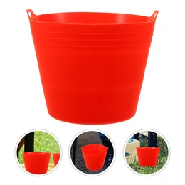 Take Out Containers Grease Drum Liner Reusable Silicone Bucket Oil Foldable Grill Outdoor For Barbecue Accessories