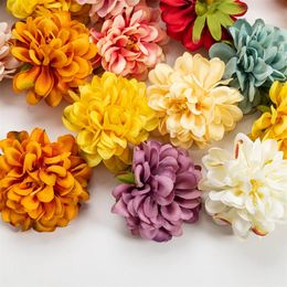 20pcs 8cm Silk Carnation Artificial Gerbera Flower Heads For Home Wedding Party Decoration DIY Supplies Fake Flowers Christmas 240127