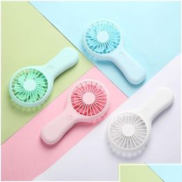 Usb Gadgets Portable Rechargeable Fan Charging Cool Removable Handheld Mini Outdoor Fans Pocket Folding 4 Colors Drop Delivery Compute Oth94