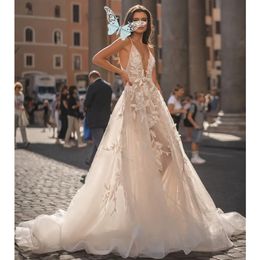 New Pattern Vestidos De Novia Jewel Neck Lace Appliqued Bodice Satin Skirt Modest Long Sleeves Wedding Dresses Bridal Gowns 03