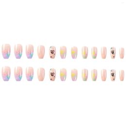 False Nails Nude Color Press-On Nail Sweet Girls Style Short Ballerina Artificial For Daily Lives Everyday Use Drop Delivery Health Be Otcni