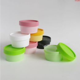 120 x 200g 100g 50g Refillable Plastic Cream Jars Pots Containers Make Up Cosmetic Packaging White Black Pink Yellow Greenhigh qualtity Ahqr