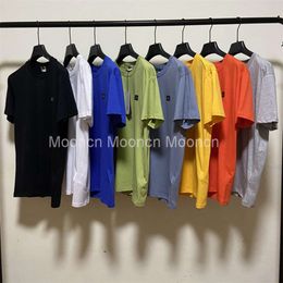 Mens T Shirts 2023 Summer CP Mens T-shirts Pure Cotton luxury Short Sleeve new designer t-shirts Simple Loose Half Solid Color Tshirt Top