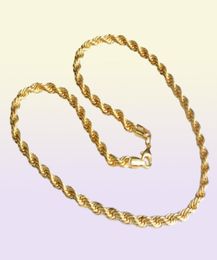 8 Styles Hip Hop 18k Gold Plated Chains Necklaces Men S Cuban Box Twisted Choker 20inch Necklace For Women Fashion Jewellery Gift7832685