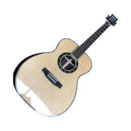 Classical Acoustic Guitar 41Inch 6Strings Maple Wood Panel Real abalone inlay Ebony Fingerboard Support Customization freeshippings