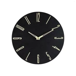 Wall Clocks Luminous Clock Battery Powered Round Hanging For Indoor Kitchen