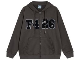 F426 Designer Hoodies Mens Hoodie Homens e Mulheres Hoodie Qualidade Commuting Roupas High Street Impresso Carta Regular AAA 819