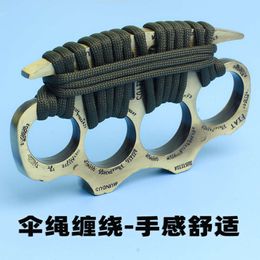 Self Defence Finger Tiger Hand Palm Four Zinc Alloy Broken Window Womens Tool for Help Portable Large Thickened XRV2