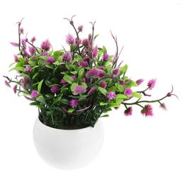 Decorative Flowers Artificial Plants Lifelike Plastic Flower Tabletop Potted Model For Home Decor Indoor Fake Outdoor Faux