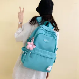 School Bags Women Backpack Cute For Girls Teenagers Middle High Book Bag Kawaii Flower Decoration