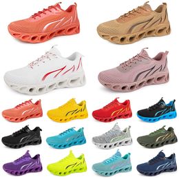 Sapatos Moda Mulheres Running Trainer Men Triple Black Branco Vermelho Amarelo Verde Azul Peach Teal