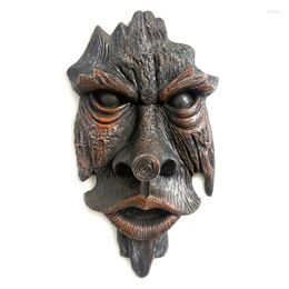 Garden Decorations Artificial Face Tree Pendant Decoration Statue Ornament Courtyard Sculpture Gardening Outdoor