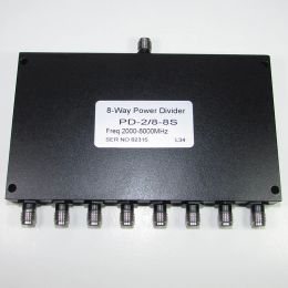 PD-2/8-8S 2-8GHz 2000-8000MHz SMA RF Microwave One Split Eight 1 Split 8 Broadband Power Divider 30W