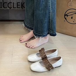 Spring Women Ballet Flats Fashion Elegant Slip On Shoes Ladies Comfort Street Style Soft Sole Ballerinas 240126