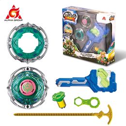 Infinity Nado 3 Athletic SeriesGlittering Butterfly Gyro Spinning Top With Stunt Tip Launcher Metal Ring Anime Kid Toys Gift 240131