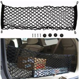 Car Organizer Rear Trunk Hanging Net Mesh Luggage Grocery Holder Storage Bag Elastic Nylon Back Cargo