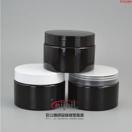 120g Empty black Cream Jar with clear/white/black cover,120ml Face Care Foundation Container Makeup Packaging PET Casebest qty Jilav