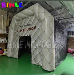 wholesale 6mlx4.5mwx4mh (20x14.5x13ft) outdoor moveable inflatable VIP lounge with giant clear windows nightclub tent disco pub for garden party