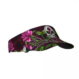 Berets Summer Sun Hat Men Women Adjustable Visor Top Empty Skull Sports Tennis Golf Running Sunscreen Cap