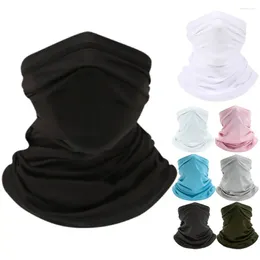 Bandanas Multi-purpose Turban Riding Scarf Cycling Bandana Men Women Neck Cover Sunscreen Silk Outdoor Sport Fishing Hiking Scarves