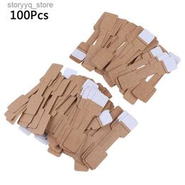 Labels Tags 50/100Pcs Quadrate Blank Price Tags Necklace Ring Labels Paper Stickers Paper Jewellery Display Card Labels Hangtag Q240217