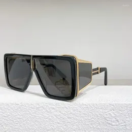 Sunglasses 2024 Italy Women's Streampunk Square Vintage Men Eyeglasses Designer Elegant Fashion Unisex Eyewear
