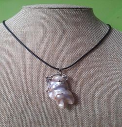 beautiful huge 50mm natural baroque south sea pink purple mermaid pearl pendant necklace9970076
