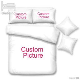 Bedding sets Custom Bedding Set Customized 3D Printed Personalized Picture Duvet Cover Set Full Queen King Size for Bedroom Decoration Gifts