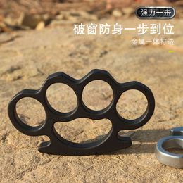 Aluminium Alloy Tiger Finger Four Hand Brace Buckle Fist Cover Self-defense Designers Ring Legal Equipment L7P7