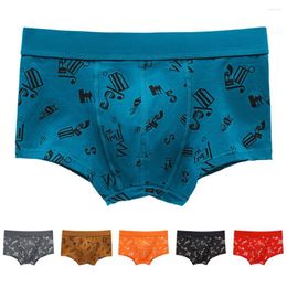 Underpants Sexy Cotton Briefs Underwear For Men Letter Printed Boxer Shorts And Soft Breathable 3D Pouch Boxers Panties