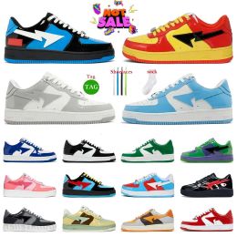 shoes 2024 Designer casual staa Patent leather Midnight Navy Blue nostalgia wine Red Grey green Beige Pink Orange camo Black for men and women casual shoes