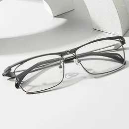 Sunglasses Frames Pure Titanium Flip-Up Glasses Frame Men Women Business Full-Frame Myopia Presbyopia