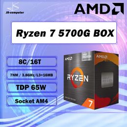 Ryzen 7 5700G R7 38GHz EightCore 16Thread 65W CPU Processor L316M 100000000263 Socket AM4 and have fan 240126