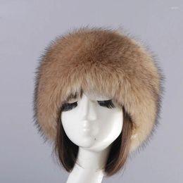 Berets Imitation Hair Round Flat Hat