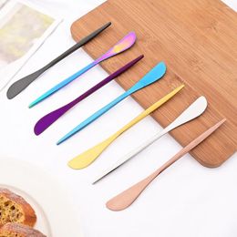 Knives 4Pcs Mirror Butter Knife Cheese Dessert Stainless Steel Jam Kitchen Cutlery Toast Wipe Cream Bread Cutter