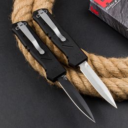 High Quality BM 14850 AUTO Tactical Knife D2 Black/Stone Wash Blade CNC Aviation Aluminium Handle Outdoor Camping Hiking EDC Pocket Knives with Retail Box